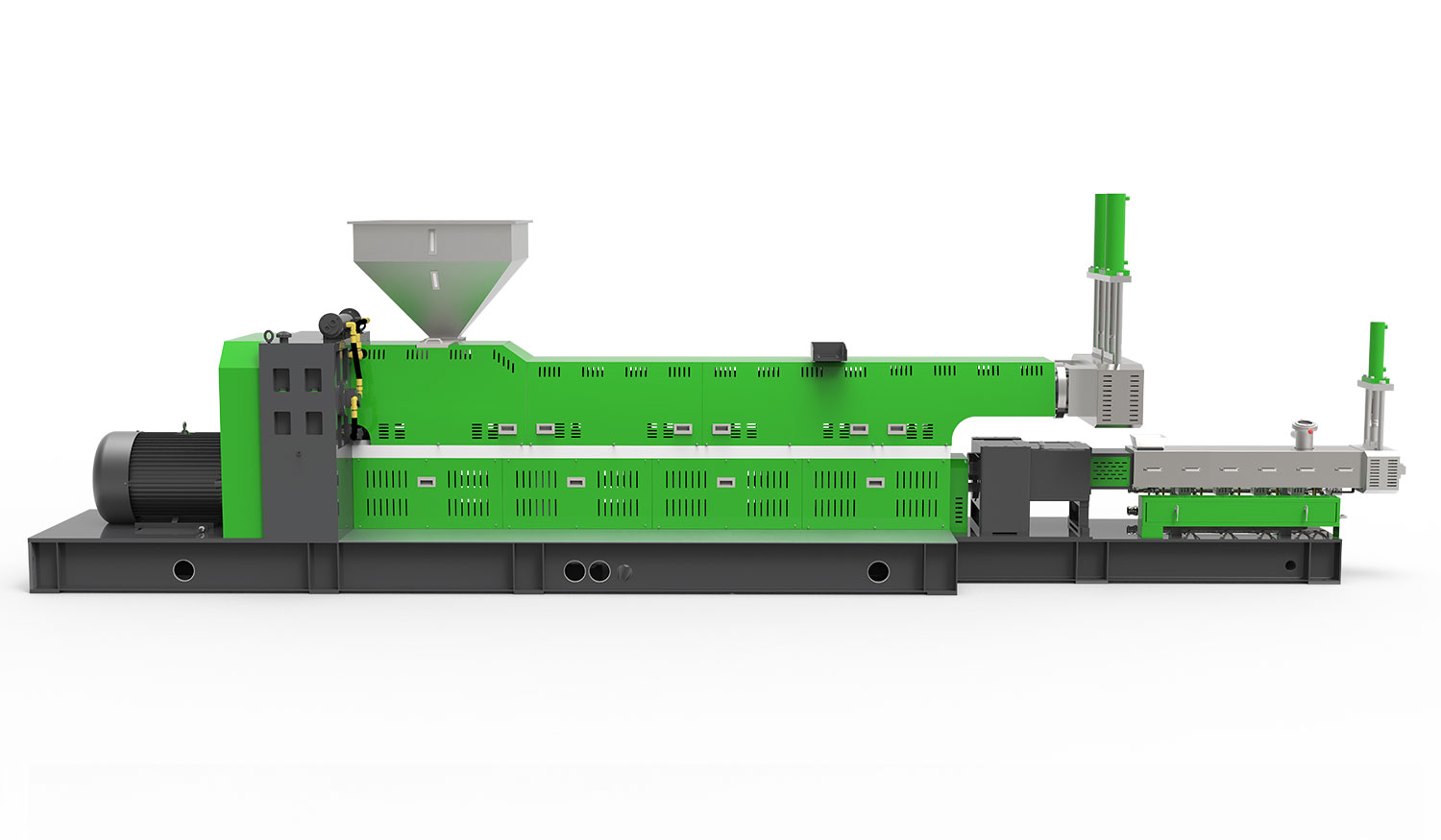 Main Single Baby Double Screw Plastic Granulator